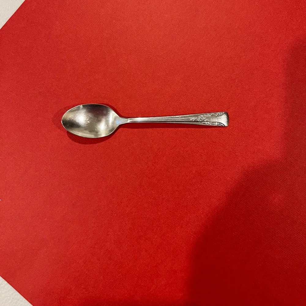 Camelia Silverplate Demitasse/Baby Spoon